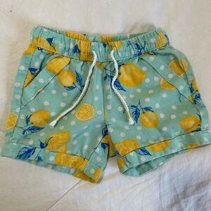 🍋 Lemon Citrus Cotton/Linen Shorts
